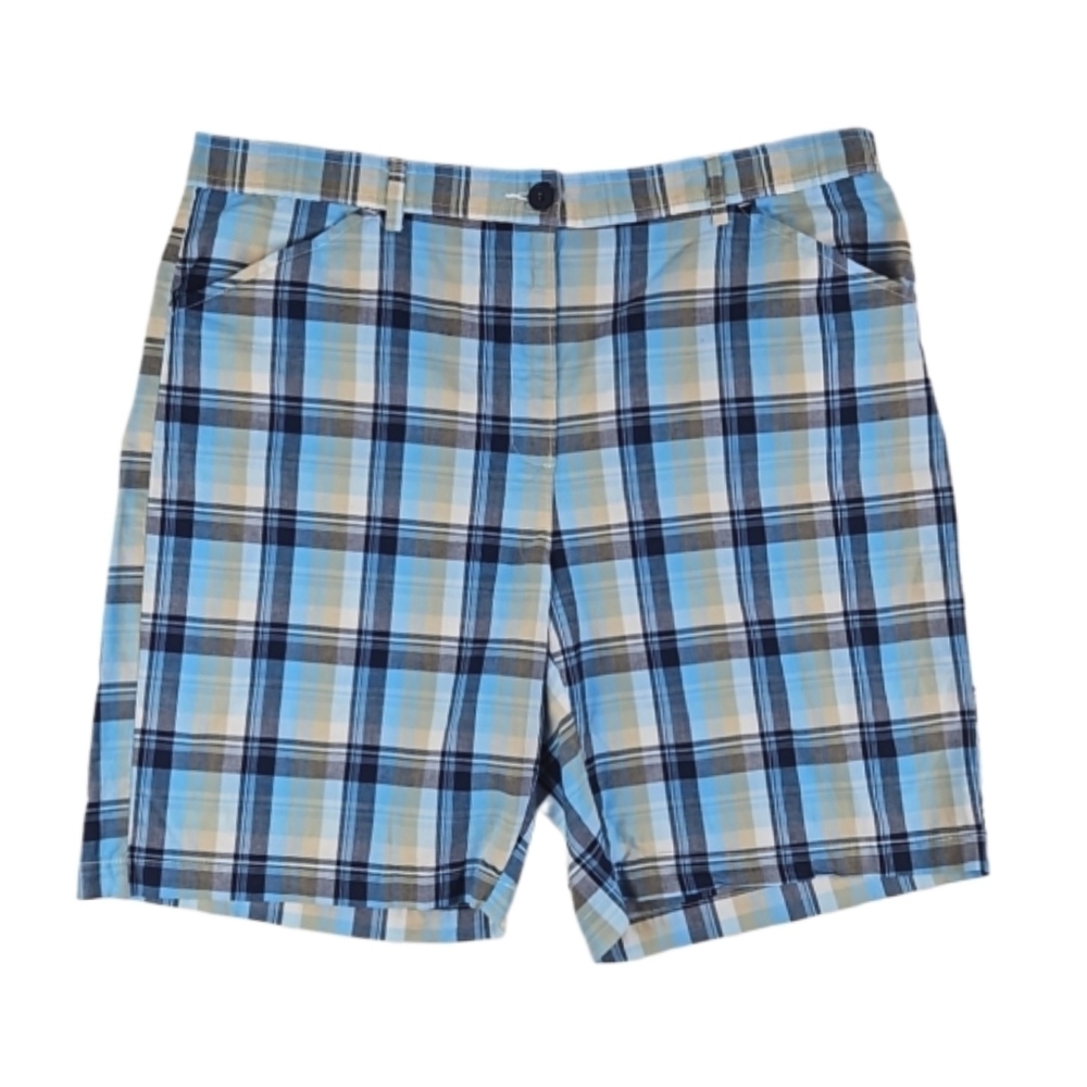 Plaid Shorts in Blue Multi, 18